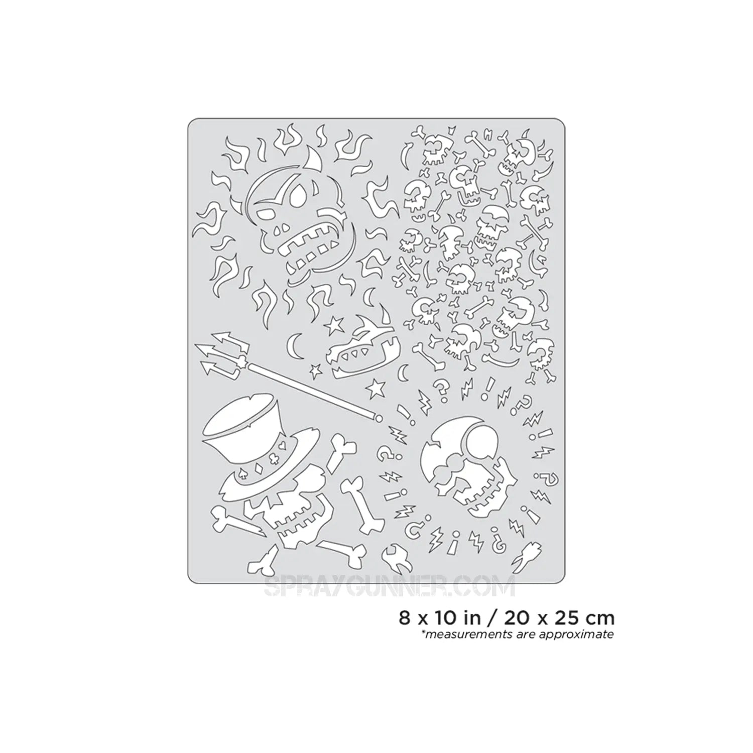 Artool Curse of Skullmaster Voo Doo Freehand Airbrush Template by Craig Fraser Artool