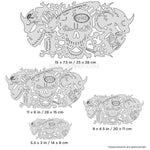Artool Evil 3 Freehand Airbrush Template by Craig Fraser Artool