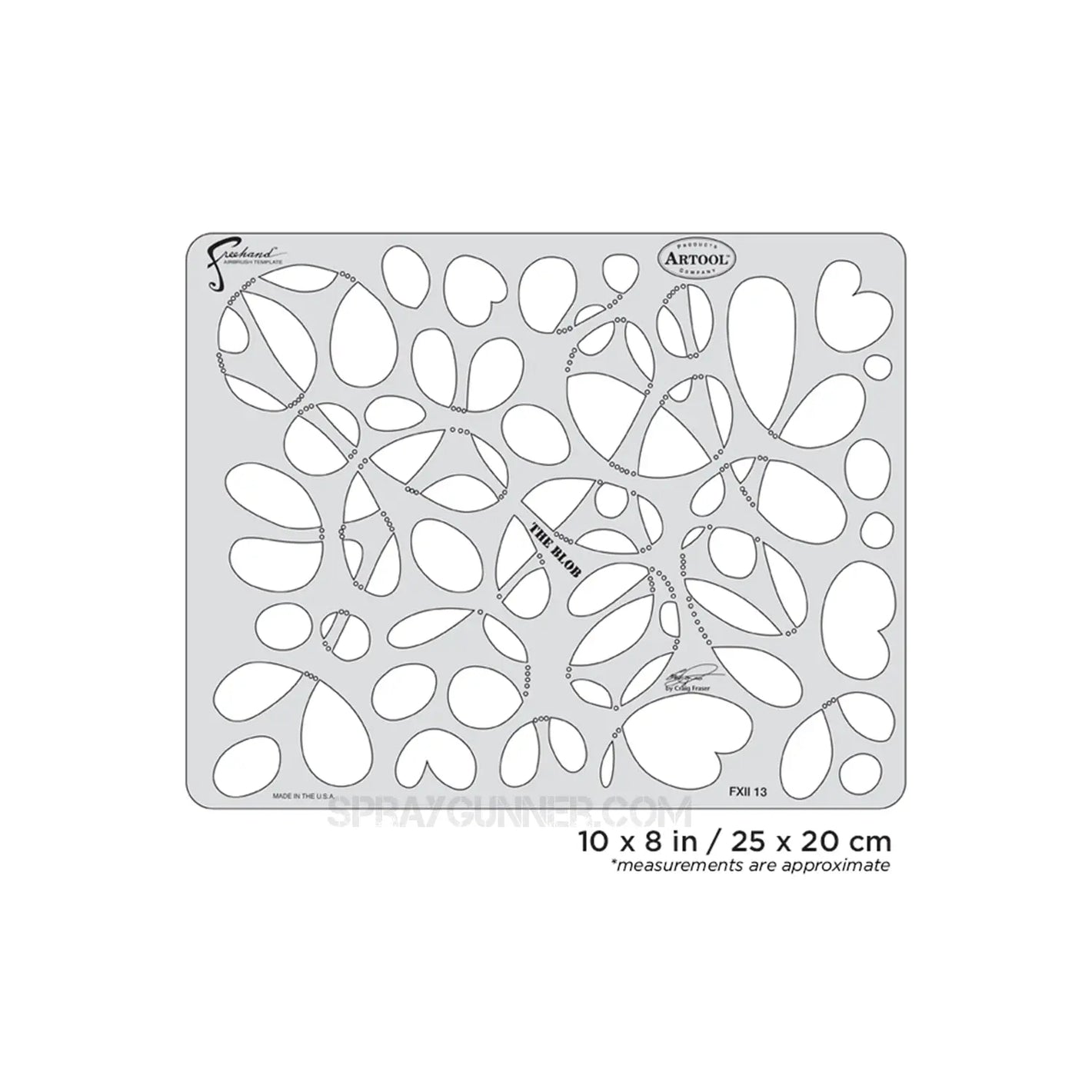 Artool FX II The Blob Freehand Airbrush Template by Craig Fraser Artool