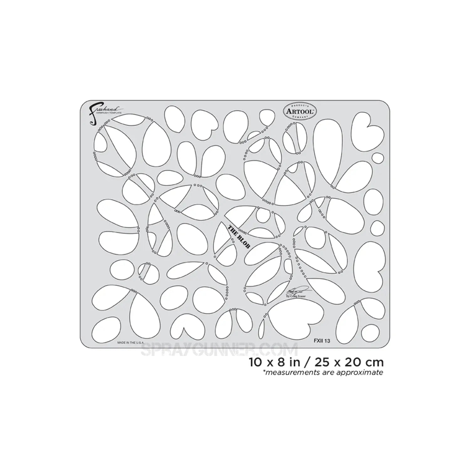 Artool FX II The Blob Freehand Airbrush Template by Craig Fraser Artool