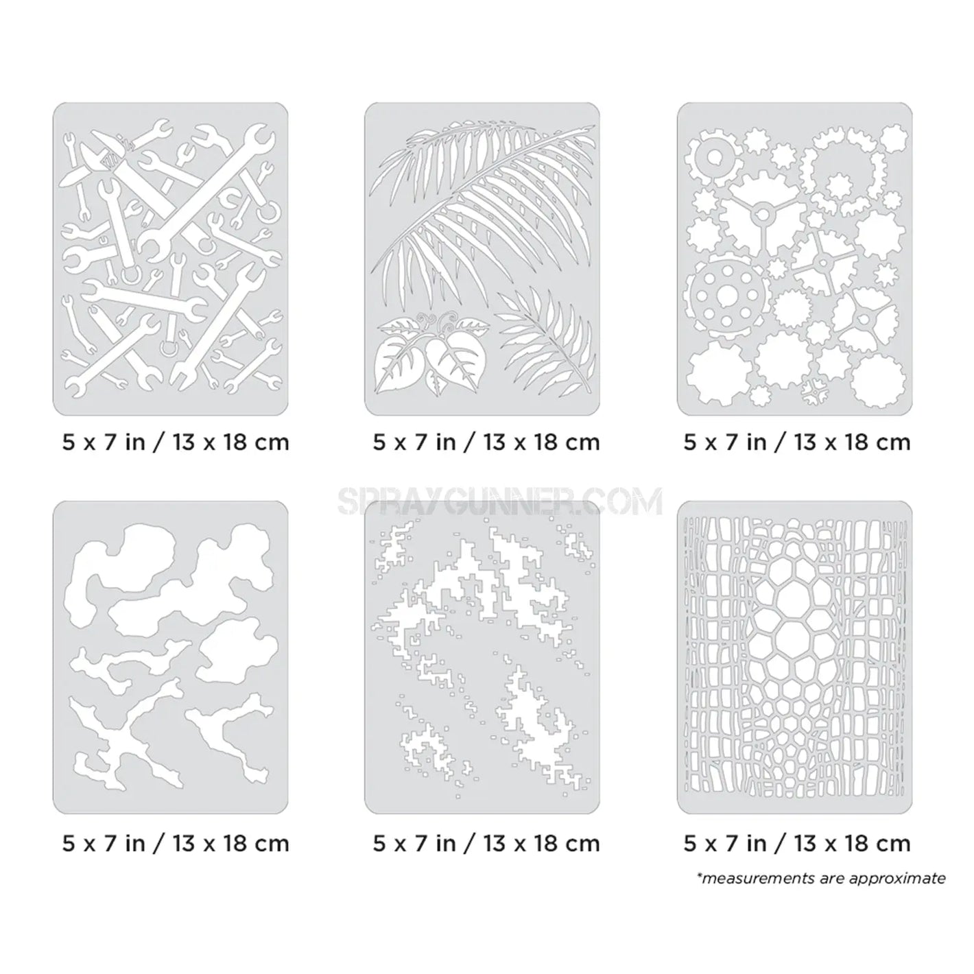 Artool FX4 Mini Series Set Freehand Airbrush Template by Craig Fraser Artool
