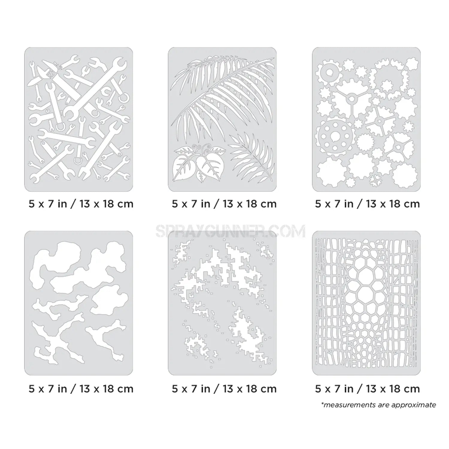 Artool FX4 Mini Series Set Freehand Airbrush Template by Craig Fraser Artool