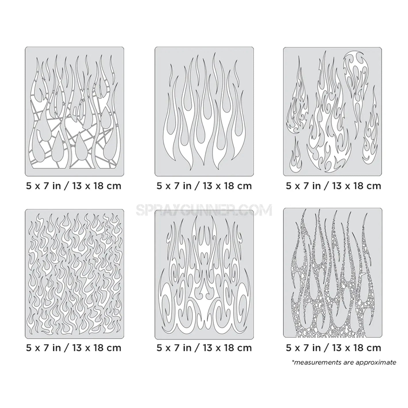 Artool Flame-o-rama 2 Mini Series Freehand Airbrush Template by Craig Fraser Artool