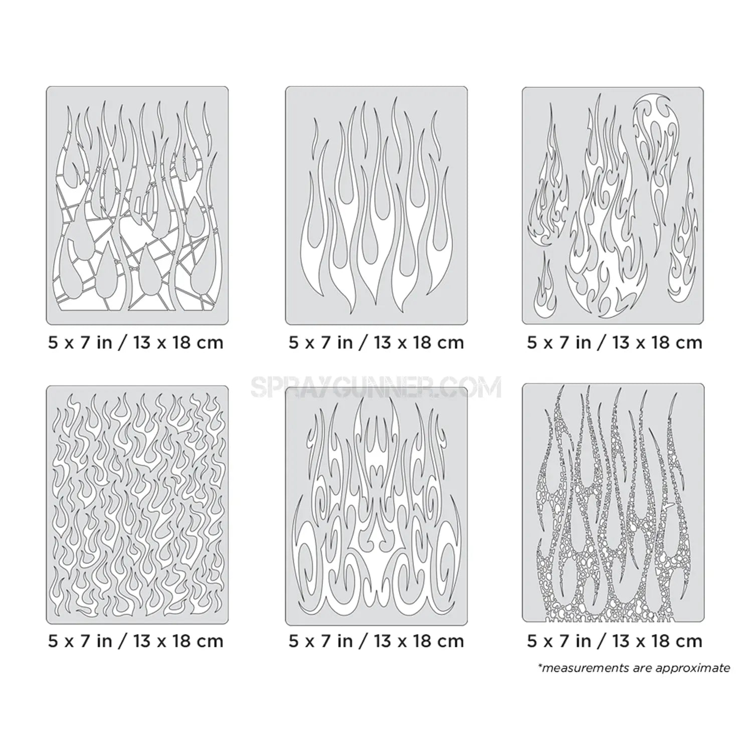 Artool Flame-o-rama 2 Mini Series Freehand Airbrush Template by Craig Fraser Artool