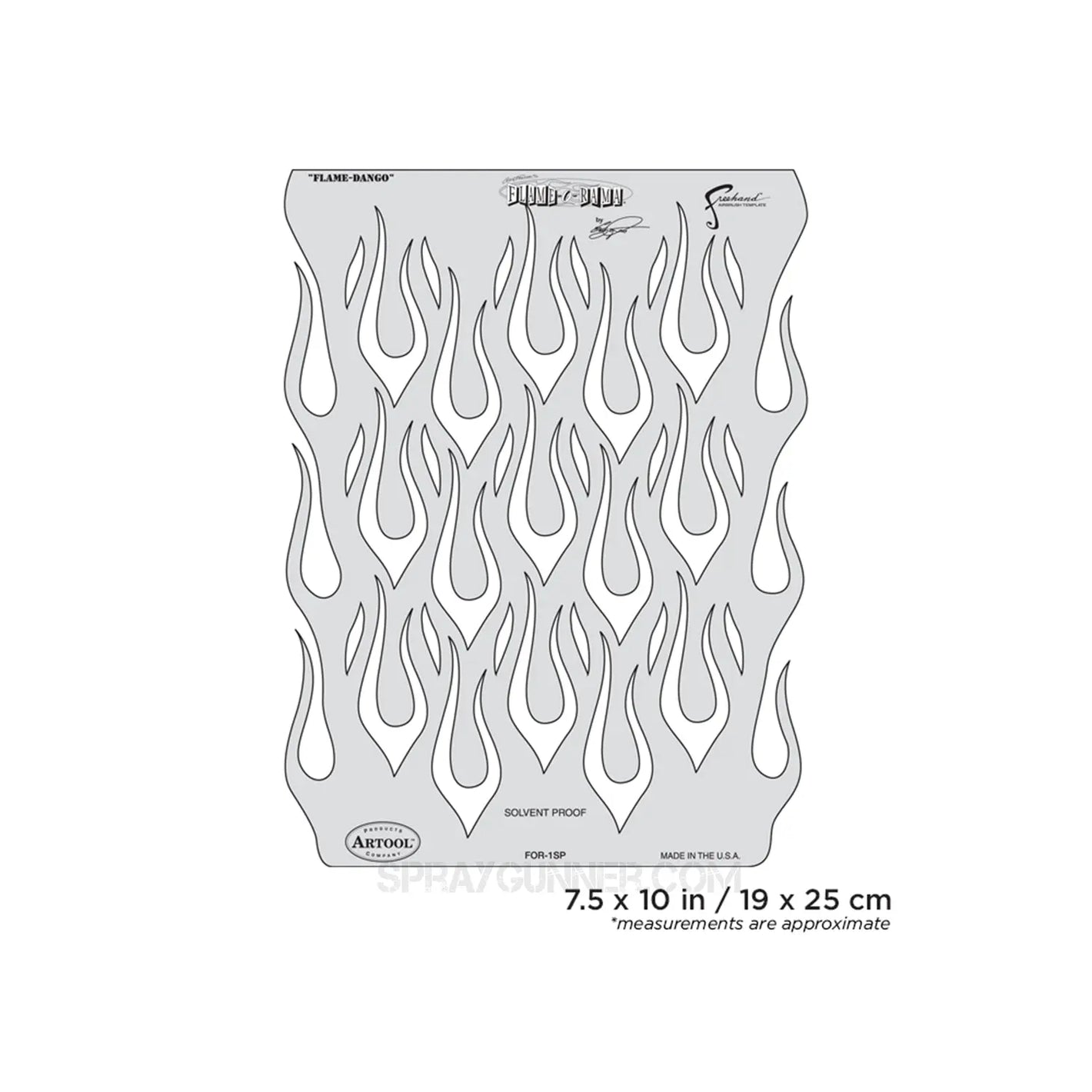 Artool Freehand Airbrush Templates Flame-o-rama Flame-Dango by Craig Fraser Artool
