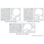 Artool Horror of Skullmaster Set Freehand Airbrush Template by Craig Fraser Artool