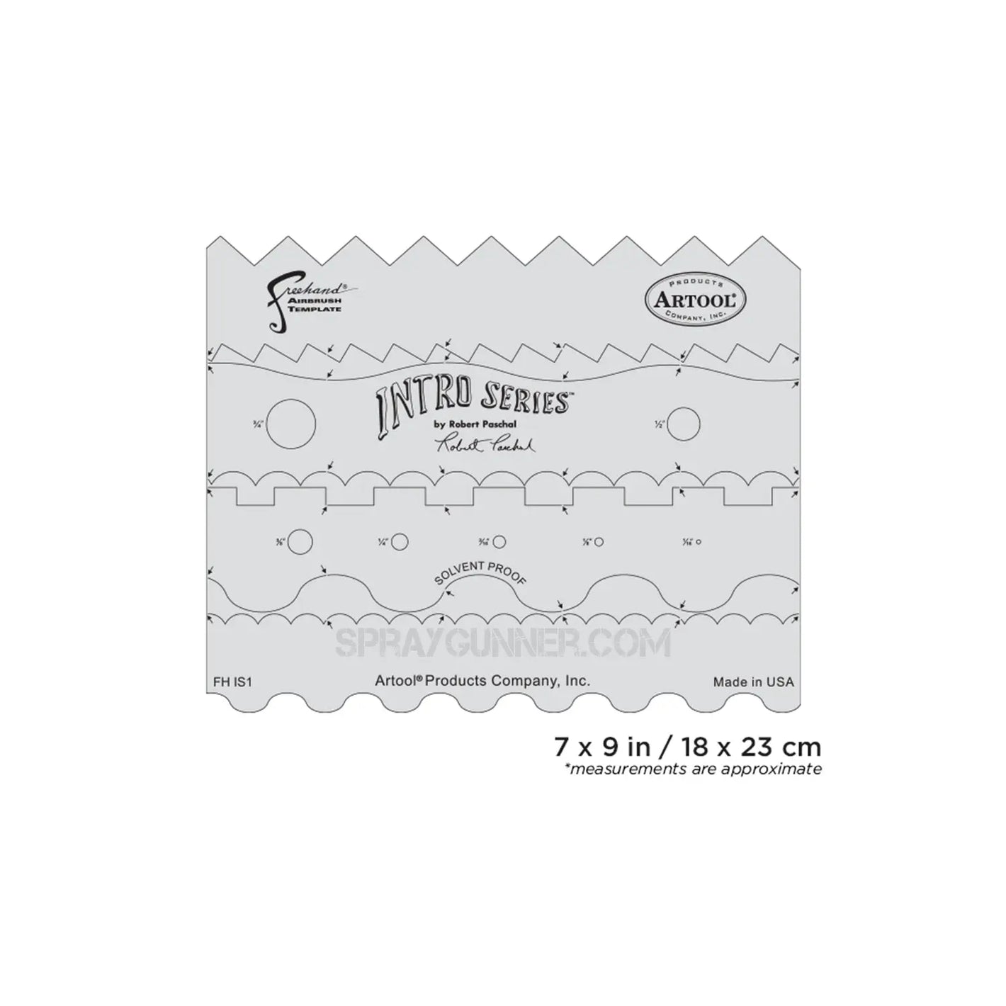 Artool Intro Series Freehand Airbrush Template by Robert Paschal Artool