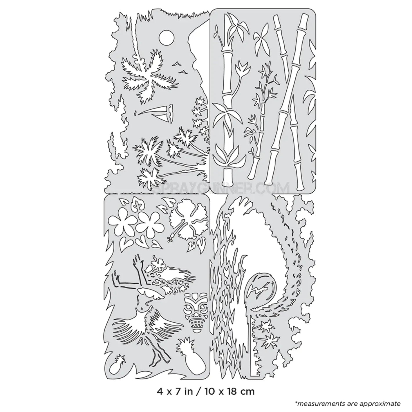 Artool Island FX Nano Freehand Airbrush Template by Dennis Mathewson Artool