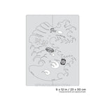 Artool Kanji Master Tsunami Freehand Airbrush Template by Dennis Mathewson Artool