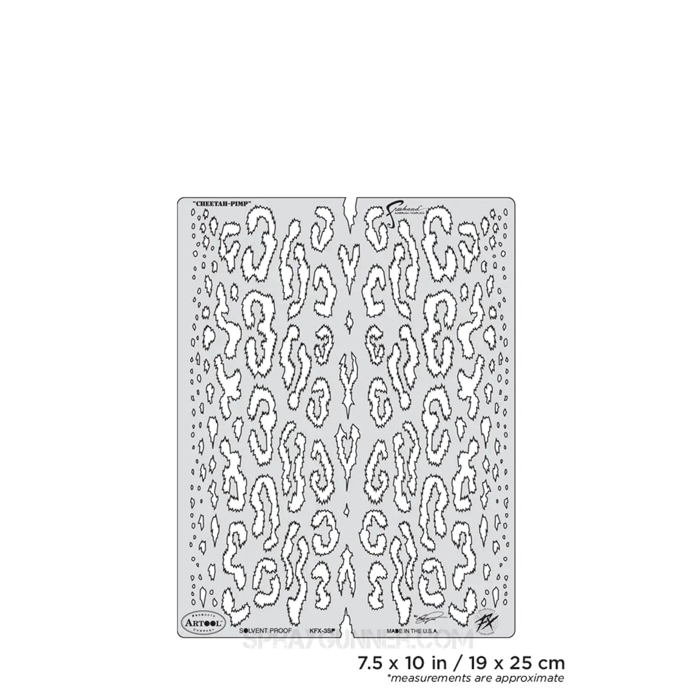 Artool Kustom FX Cheetah-Pimp Freehand Airbrush Template by Craig Fraser Artool