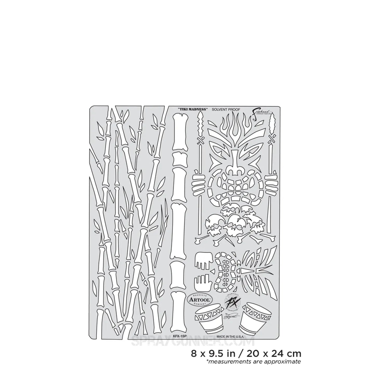 Artool Kustom FX Tiki-Madness Freehand Airbrush Template by Craig Fraser Artool
