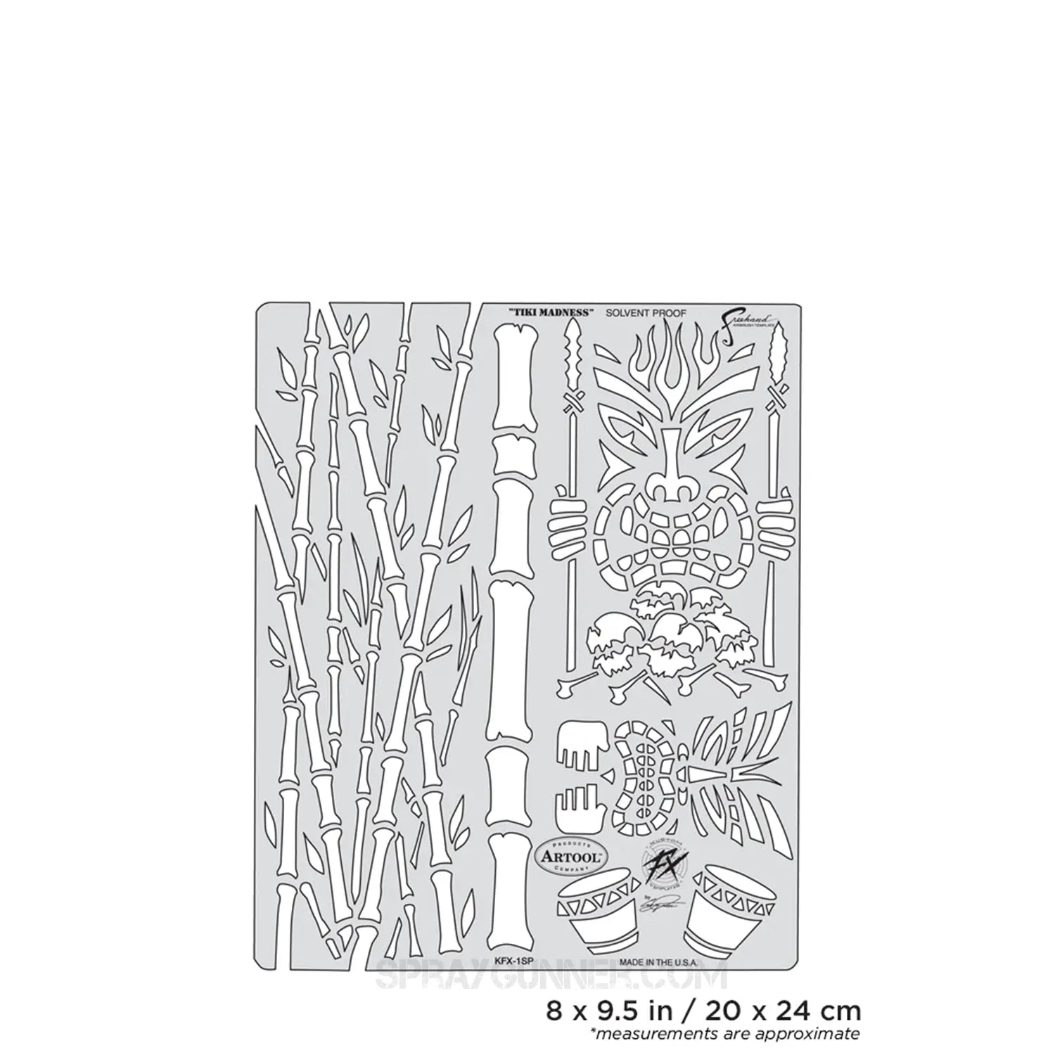 Artool Kustom FX Tiki-Madness Freehand Airbrush Template by Craig Fraser Artool