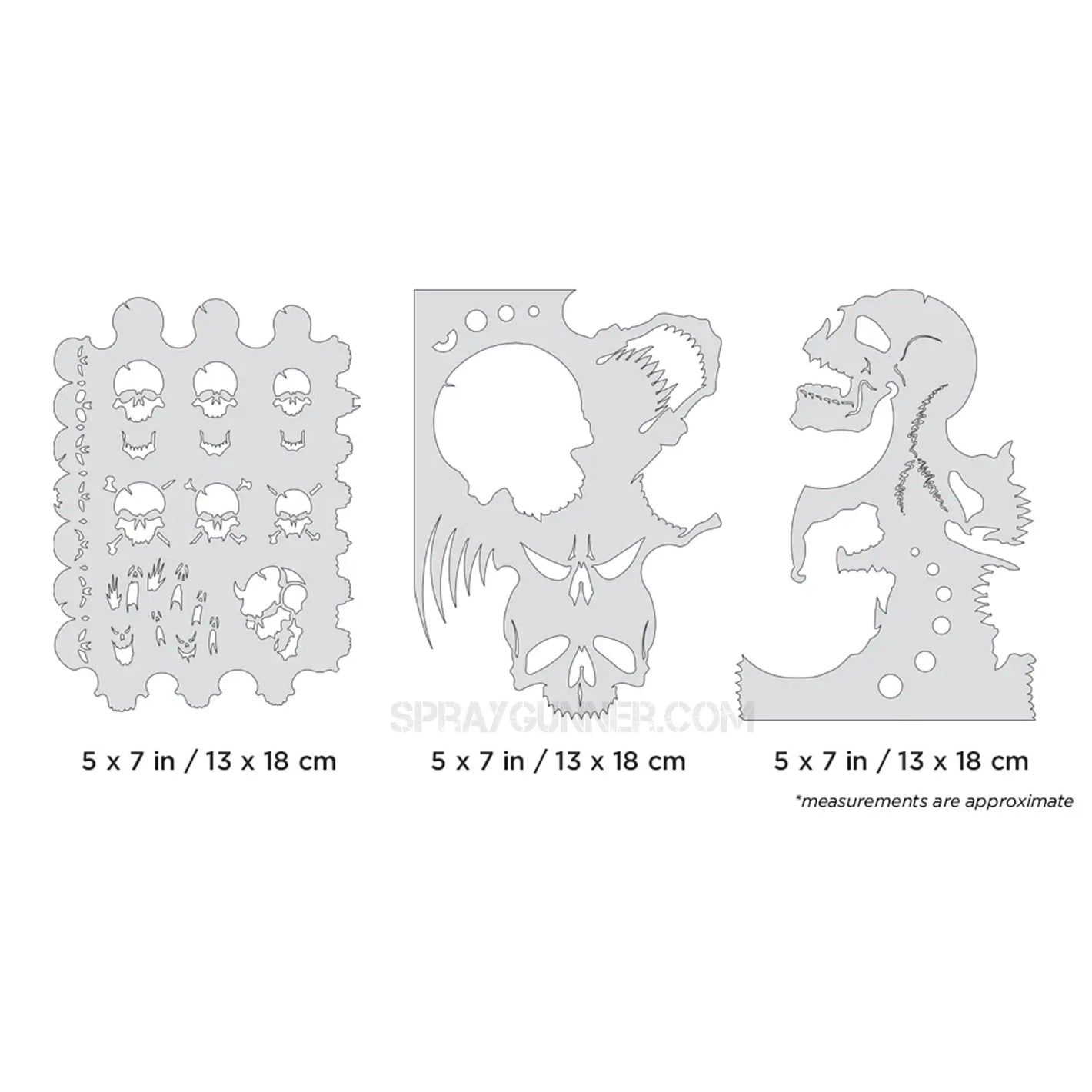 Artool Skullmaster Mini Series Set Freehand Airbrush Template by Craig Fraser Artool