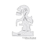 Artool Skullmaster Screaming Freehand Airbrush Template by Craig Fraser Artool