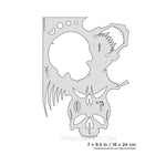 Artool Skullmaster The Frontal Freehand Airbrush Template by Craig Fraser Artool