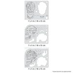 Artool Steam Driven Skullmaster Mini Series Set Freehand Airbrush Template by Craig Fraser Artool
