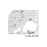 Artool Steam Driven Tick Tock Freehand Airbrush Template by Craig Fraser Artool