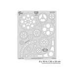 Artool Steampunk FX Gear Drives Freehand Airbrush Template by Craig Fraser Artool