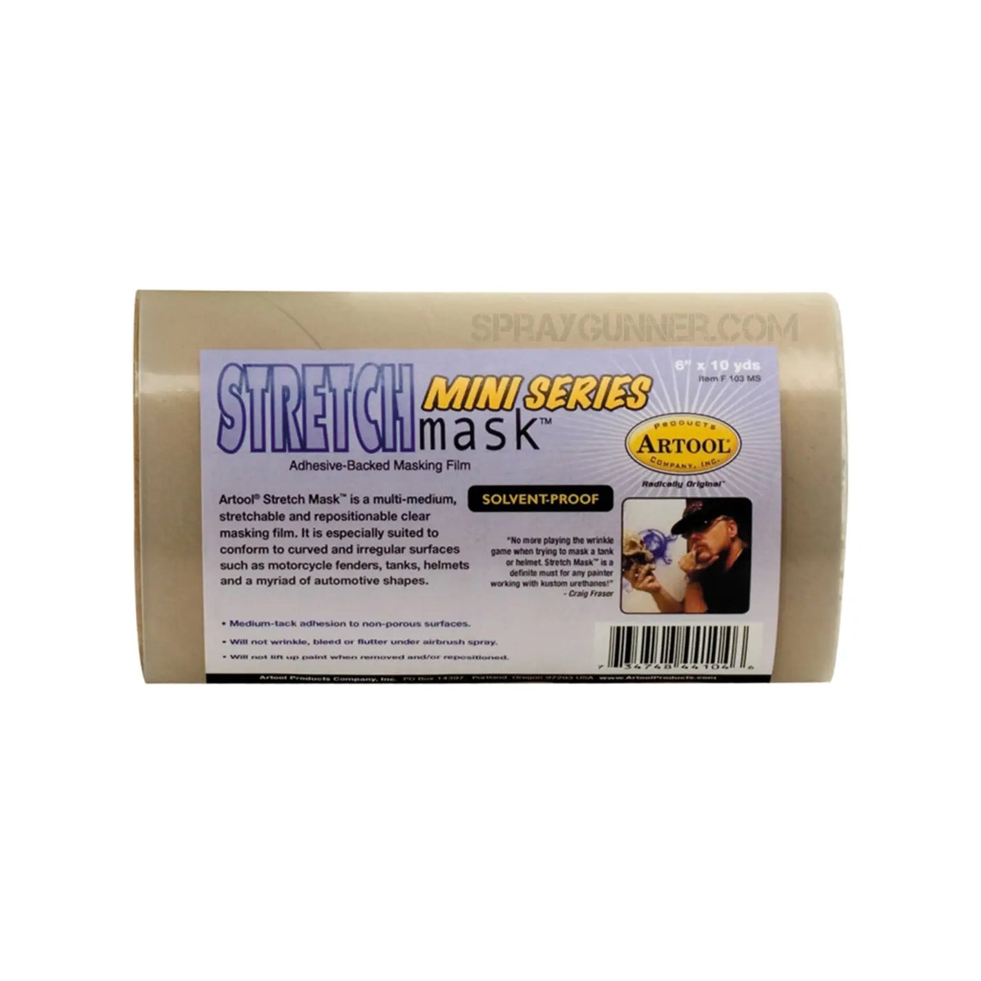 Artool Stretch Mask Mini Series, 6"x10yds Roll Artool