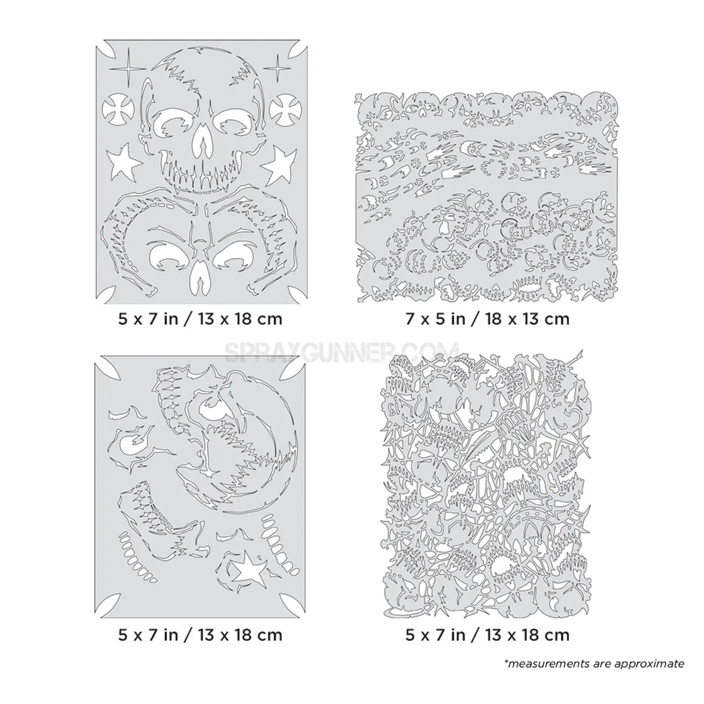 Artool The Return of Skullmaster Mini Series Set Freehand Airbrush Template by Craig Fraser Artool