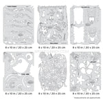 Artool Tiki Master II Freehand Airbrush Template Set by Dennis Mathewson Artool
