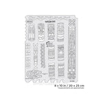 Artool Tiki Master Totem Tiki Freehand Airbrush Template by Dennis Mathewson Artool