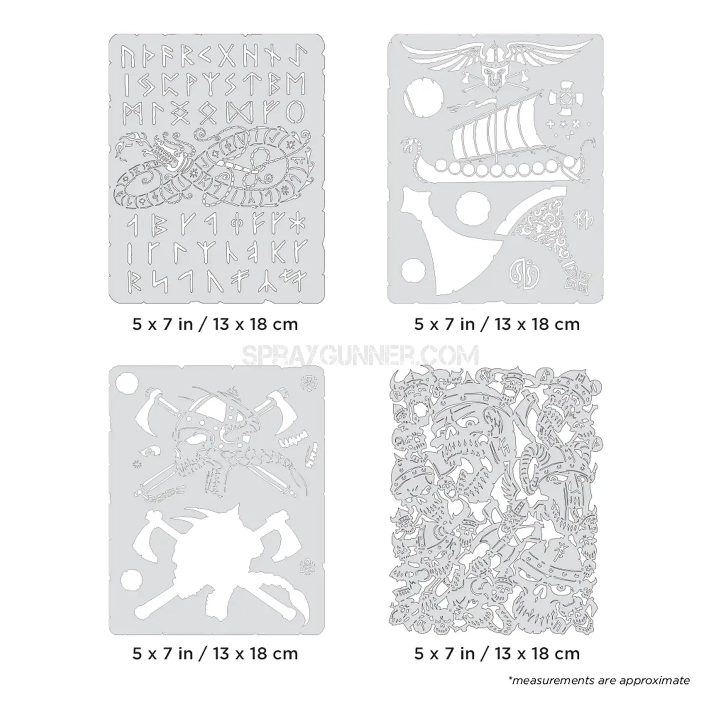 Artool Viking FX Mini Series Freehand Airbrush Template Set by Craig Fraser Artool