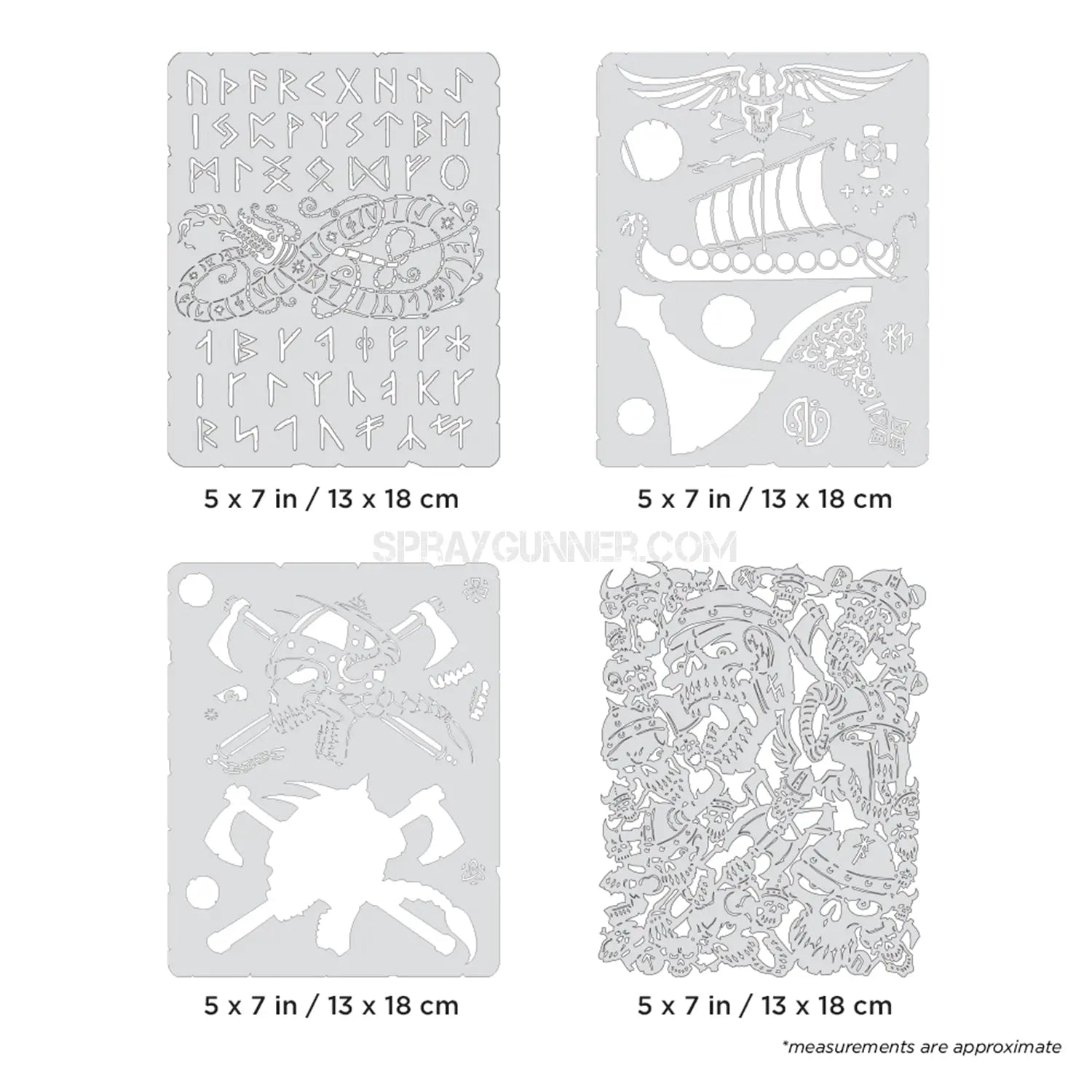 Artool Viking FX Mini Series Freehand Airbrush Template Set by Craig Fraser Artool