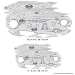 Artool Wood Grain FX Freehand Airbrush Template Set by Dennis Mathewson Artool
