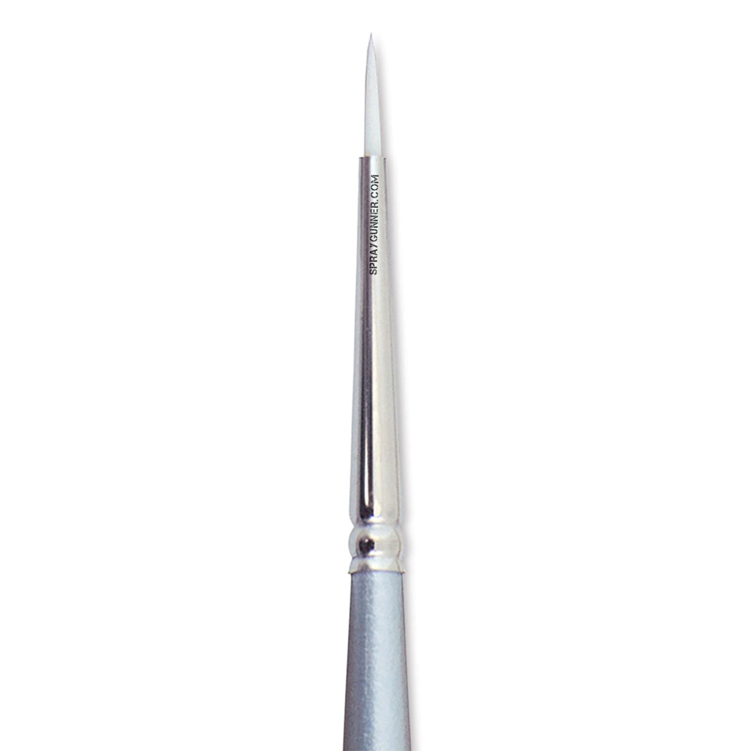 Size 0 Silver Brush Silverwhite Synthetic Round Brush with Short Handle