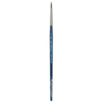 Silver Brush BelleAqua Round Short Handle Brush Size 6 with a sleek blue handle and fine bristles for precise painting. Available at SprayGunner.