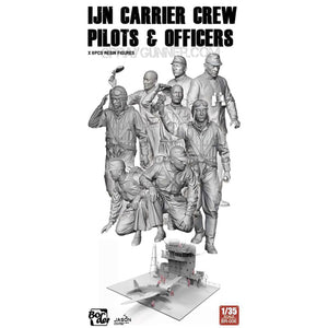 1/35 IJN Carrier Crew Pilots & Officers Resin Figures set (8 figures) BORDER