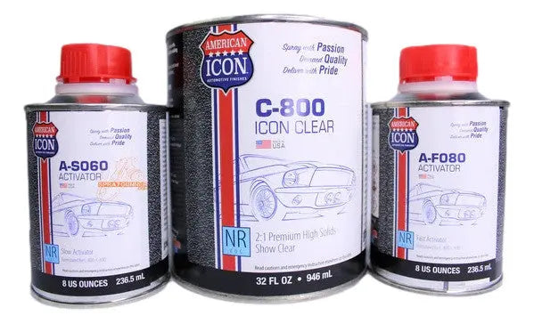 C-800 ICON Clear 1 Quart With 2 Activators - Complete Kit - SprayGunner