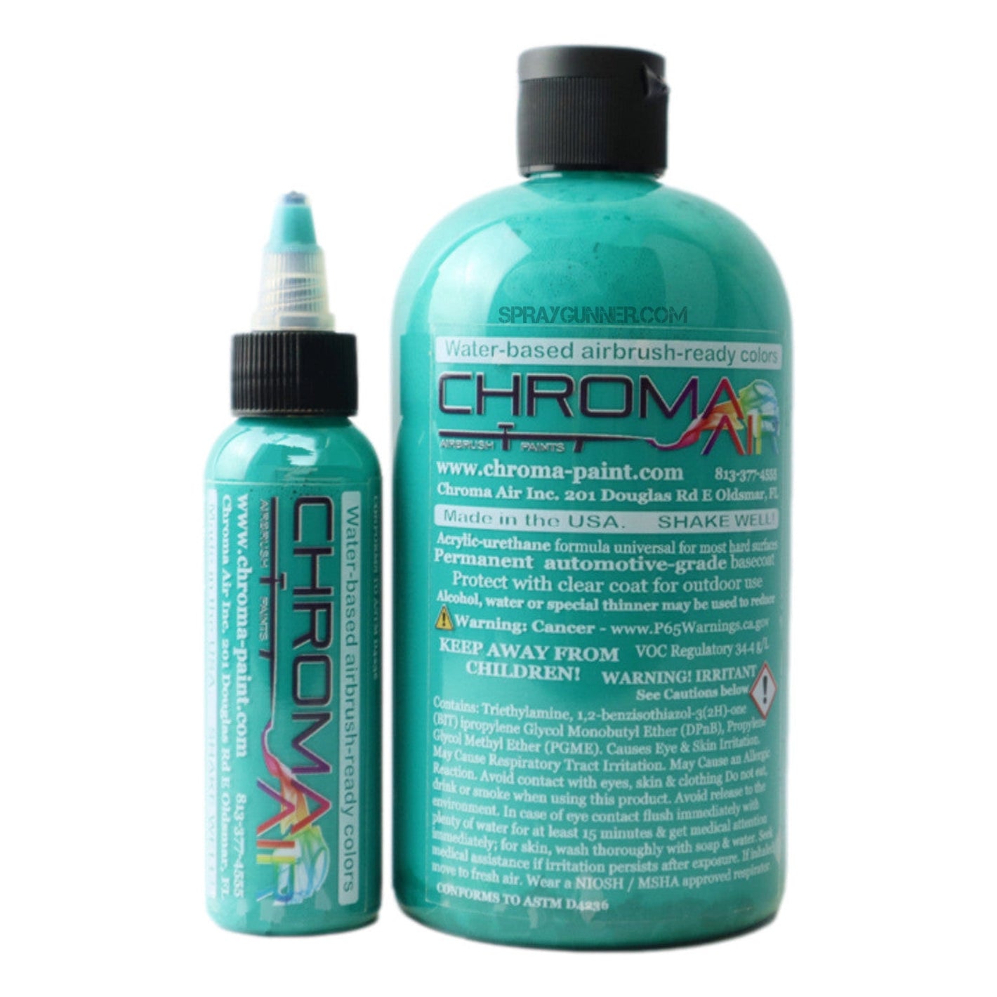 ChromaAir Paints: Fluorescent Aqua