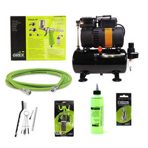 Grex Side Feed Tritium Airbrush + Tooty Compressor Combo