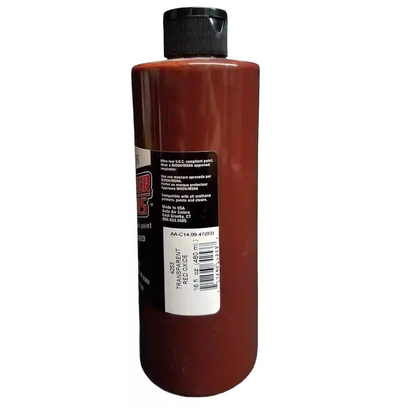 Createx Auto-Air Colors Transparent Red Oxide 4253 (discontinued) 16 oz Createx at SprayGunner