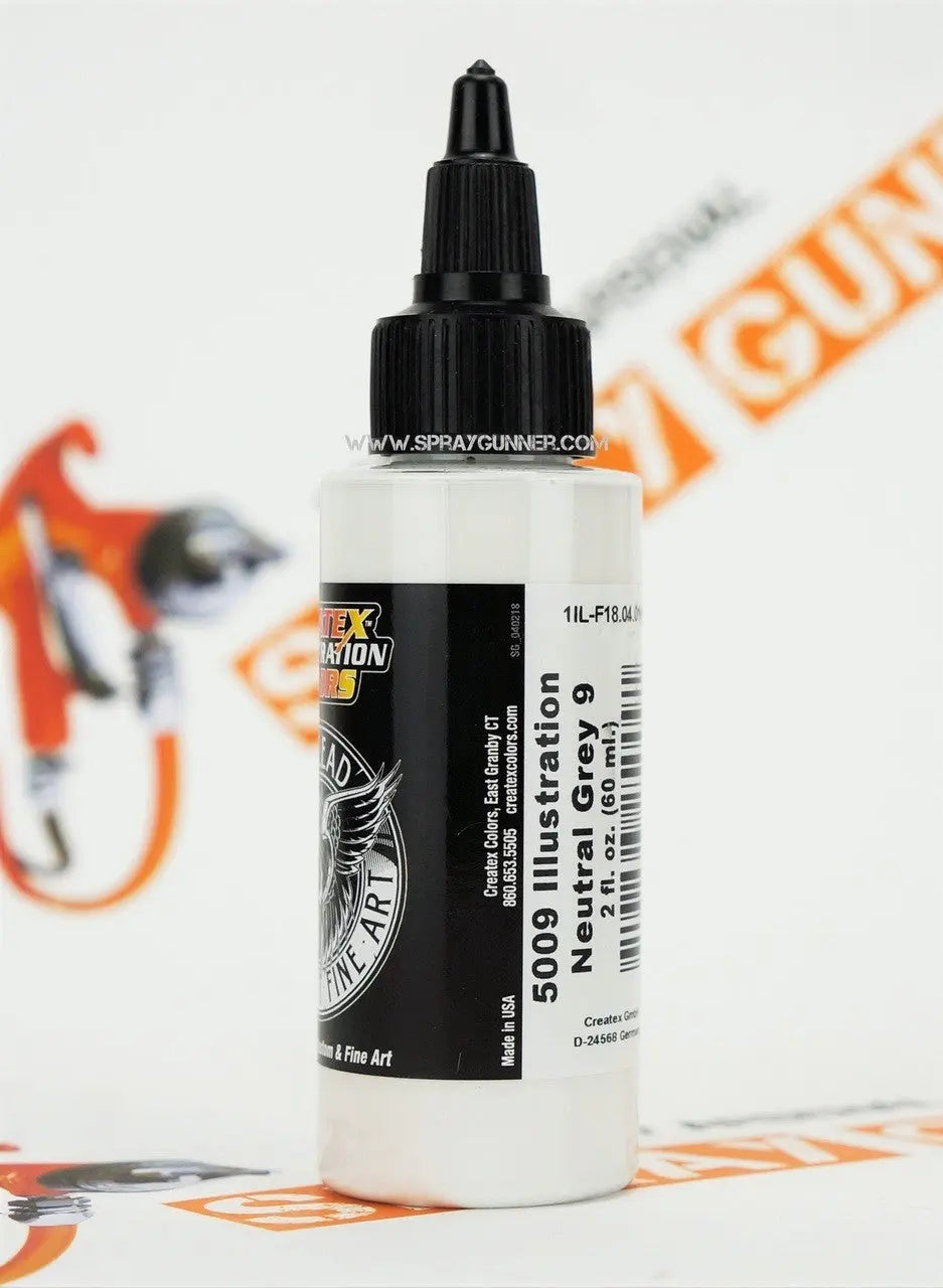 Createx Illustration Colors Air, Oil and Lead: Neutral Grey 9 (5009) Createx