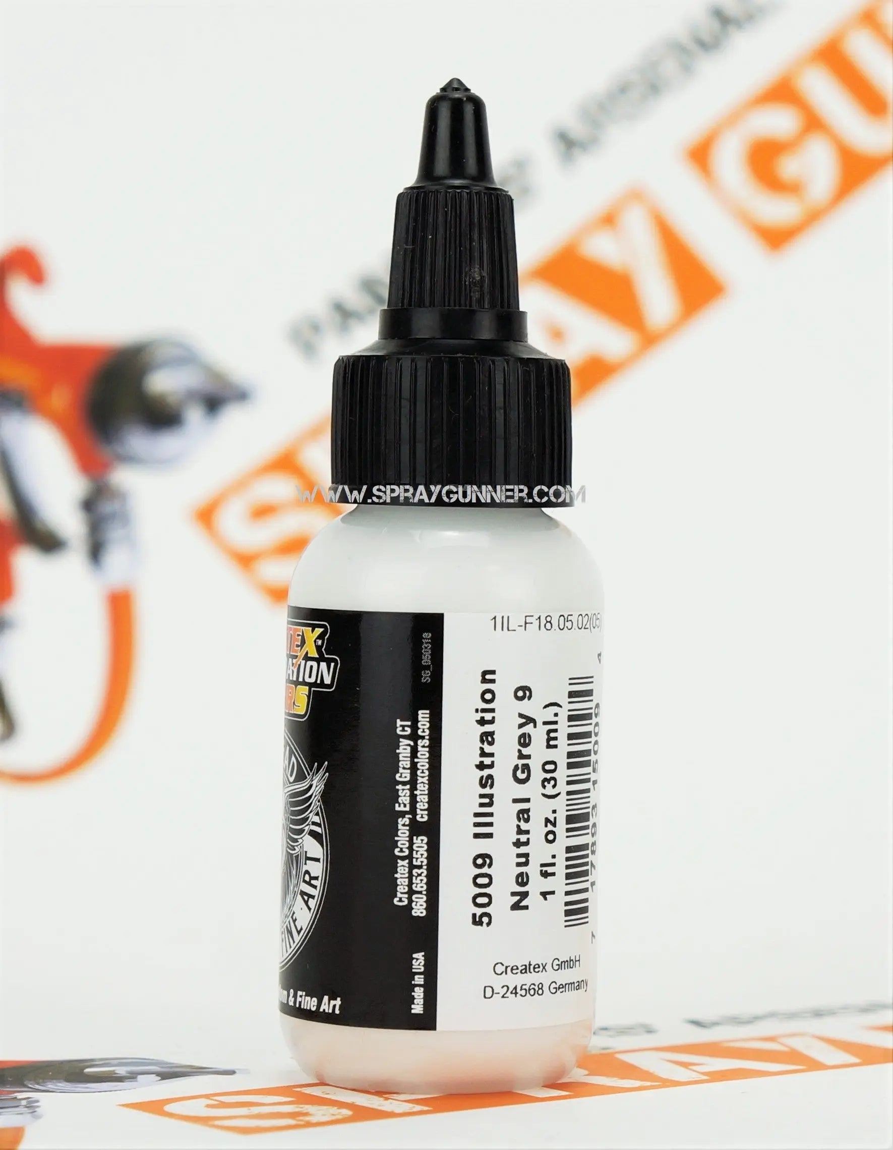 Createx Illustration Colors Air, Oil and Lead: Neutral Grey 9 (5009) Createx