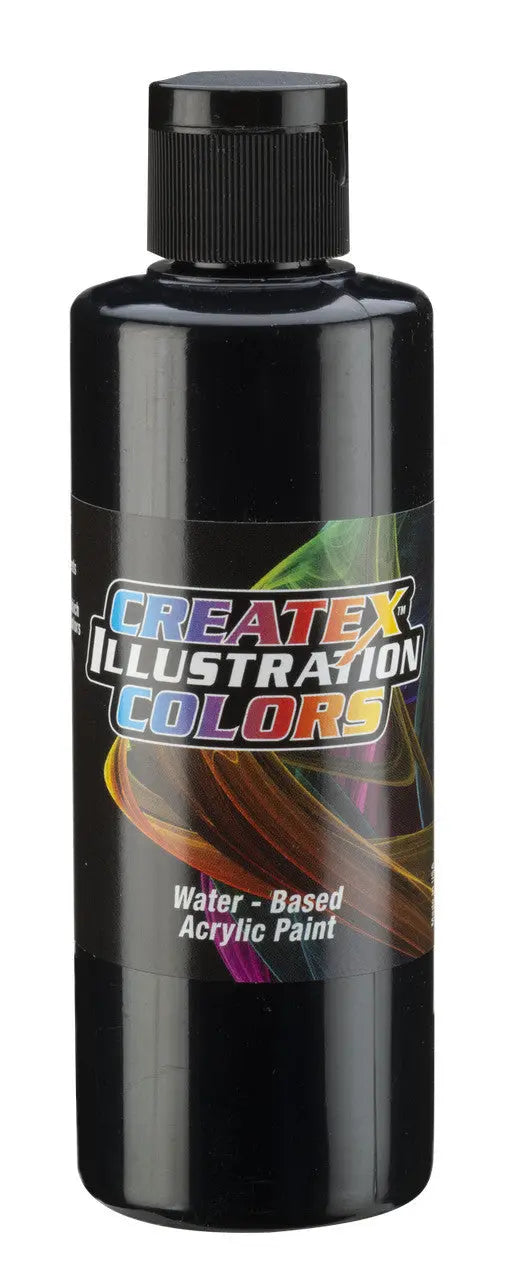 Createx Illustration Colors Flat Black 5648 - SprayGunner