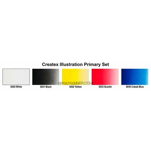 Createx Illustration Colors Primary Set 1oz. Createx