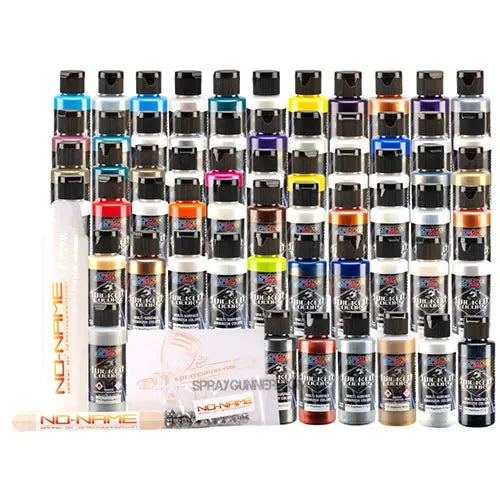 Createx New 61 Wicked Color Paint Set with Mixing Cups, Mixing Sticks and UMO's by NO-NAME Brand Createx