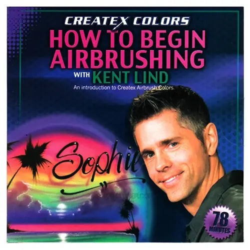 11 colors + cleaner Createx Airbrush Paints Set w/ DVD Createx