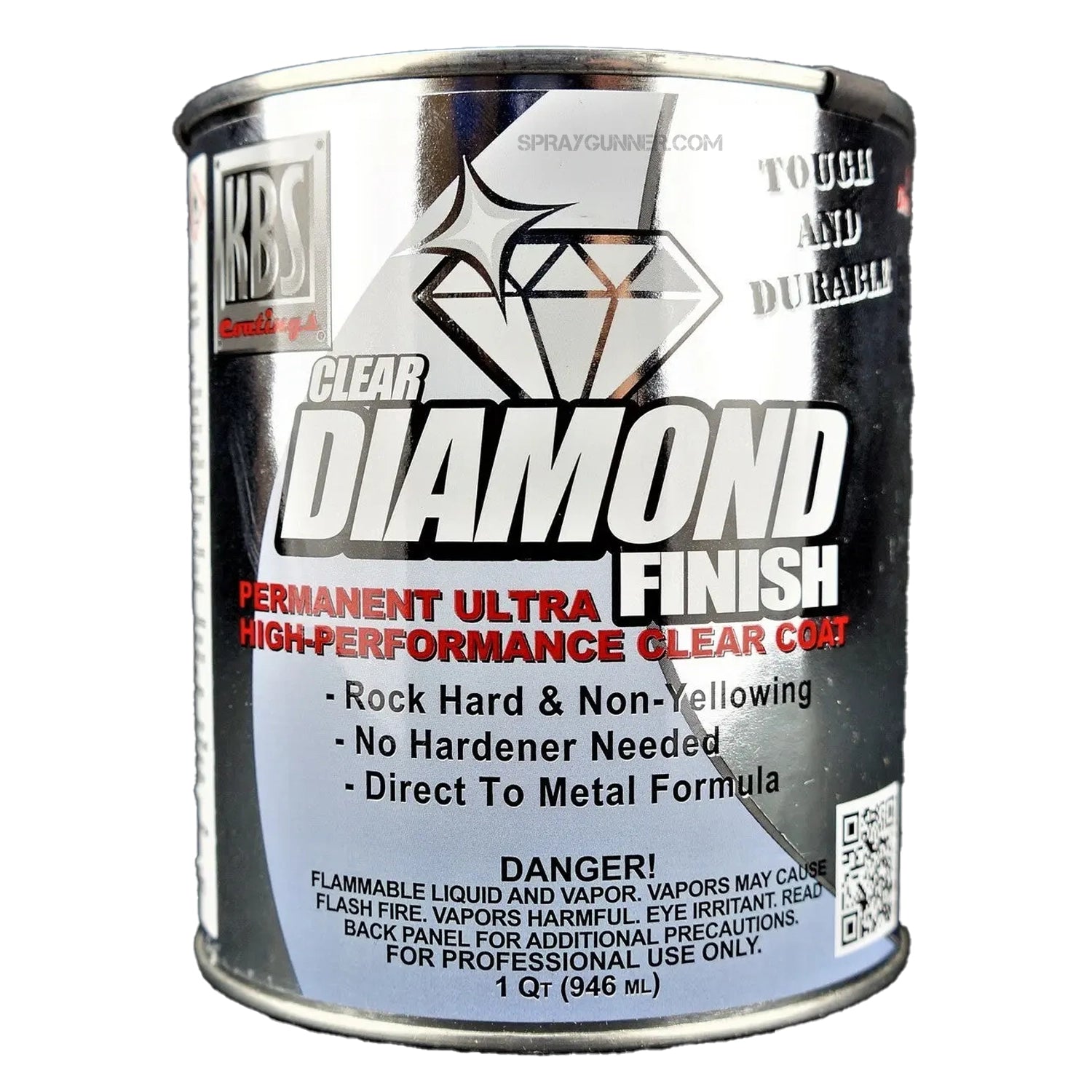 KBS DiamondFinish Clear High Gloss (1 quart) - SprayGunner KBS DiamondFinish Clear High Gloss (1 quart) - SprayGunner
