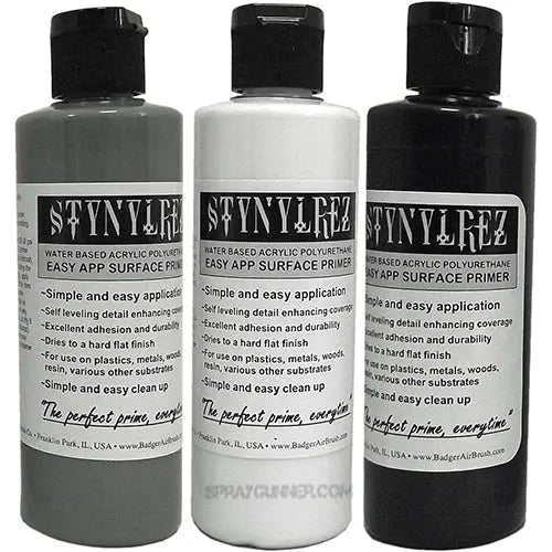 STYNYLREZ primer set 3 tone 120ml each Badger