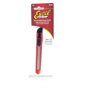 Excel K10 13-Point Lite Duty Flat Plastic Snap Blade Knife Excel Hobby Blades