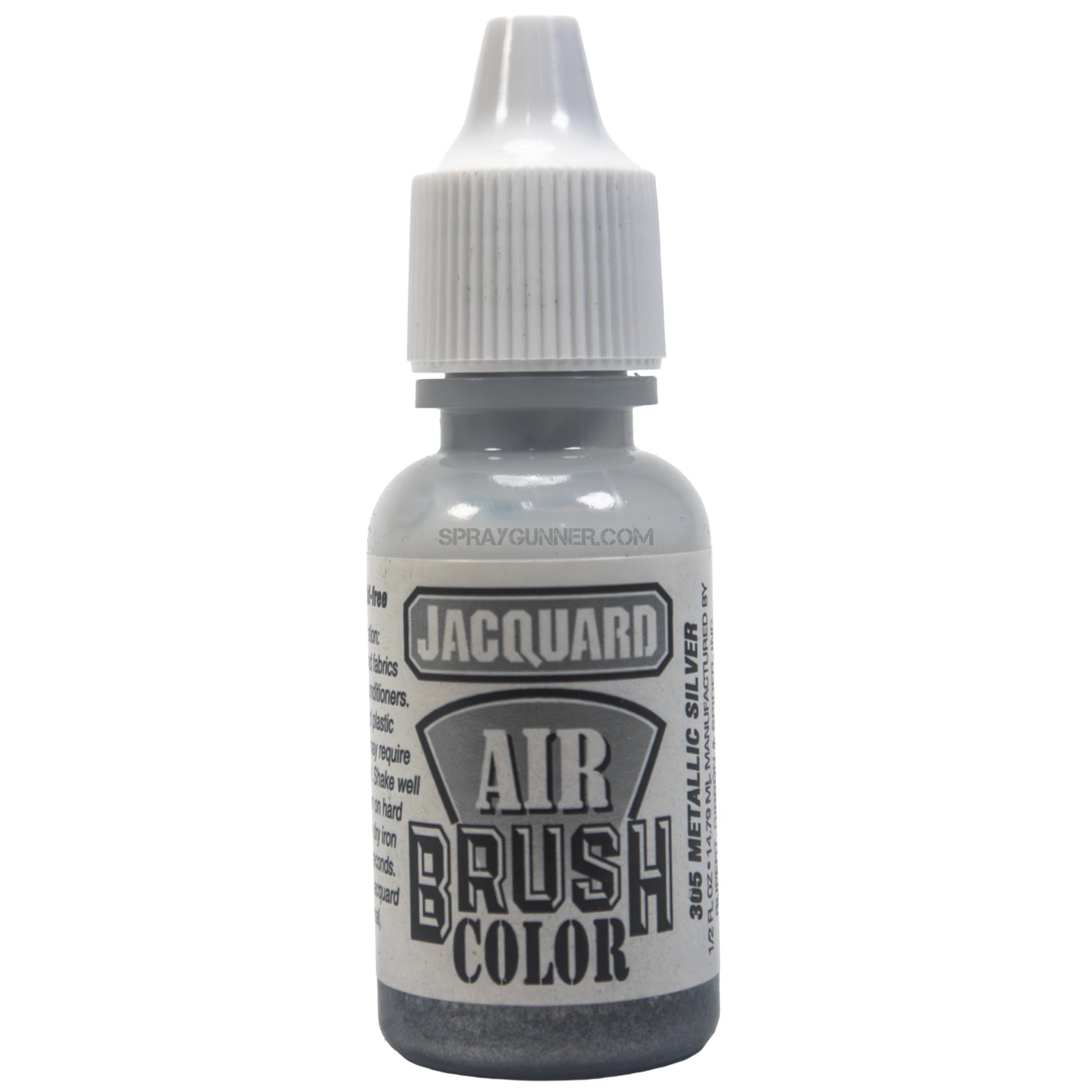 Jacquard Airbrush Color Metallic Silver 1/2 Oz