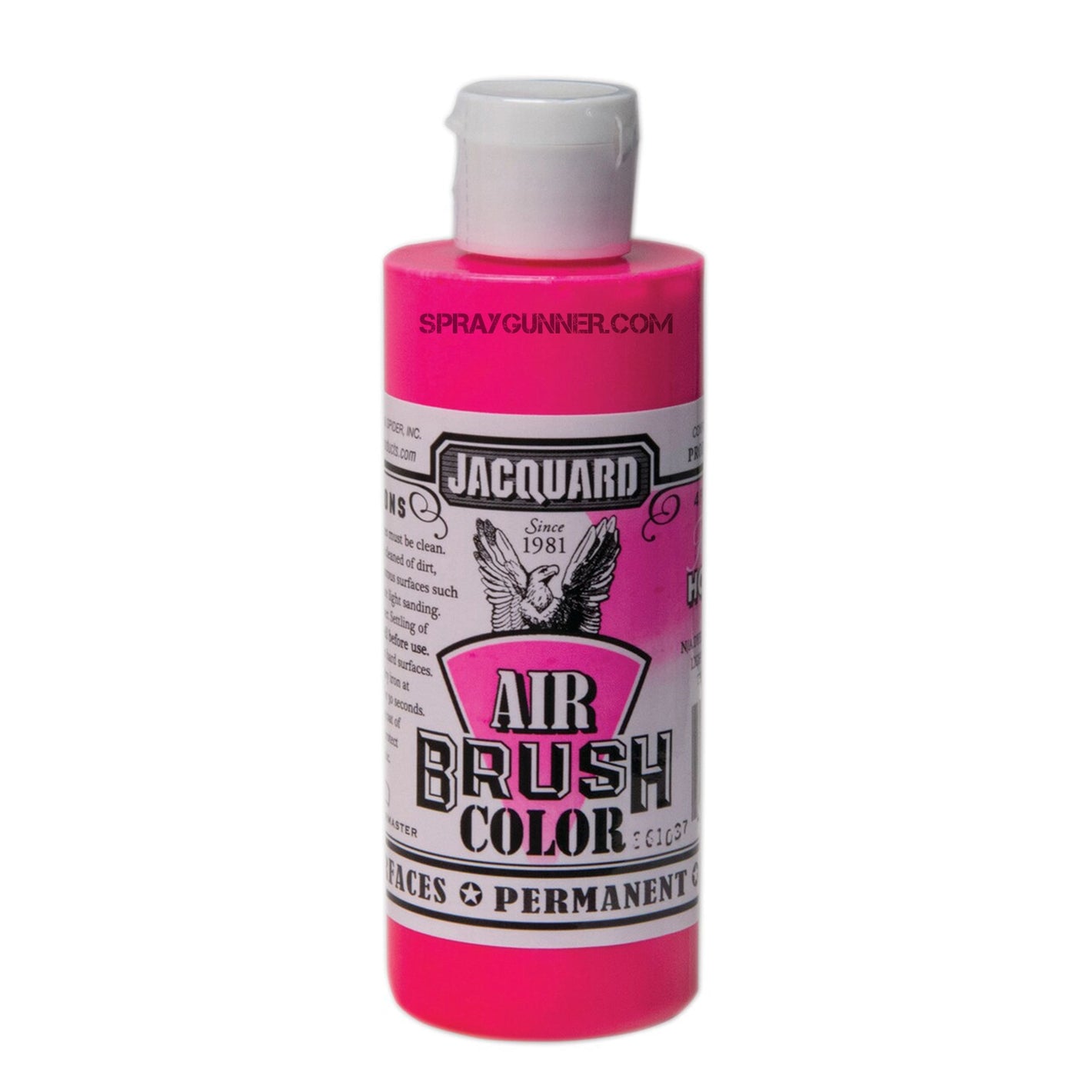 Jacquard Airbrush Color Fluorescent Hot Pink 4 oz - SprayGunner