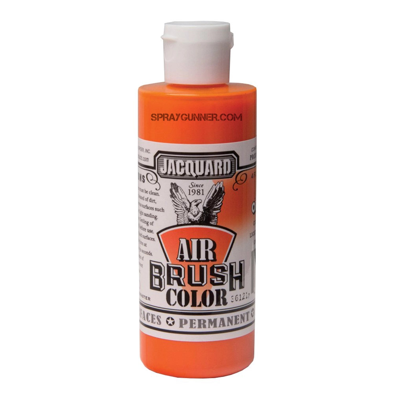Jacquard Airbrush Color Bright Orange 4 oz - SprayGunner
