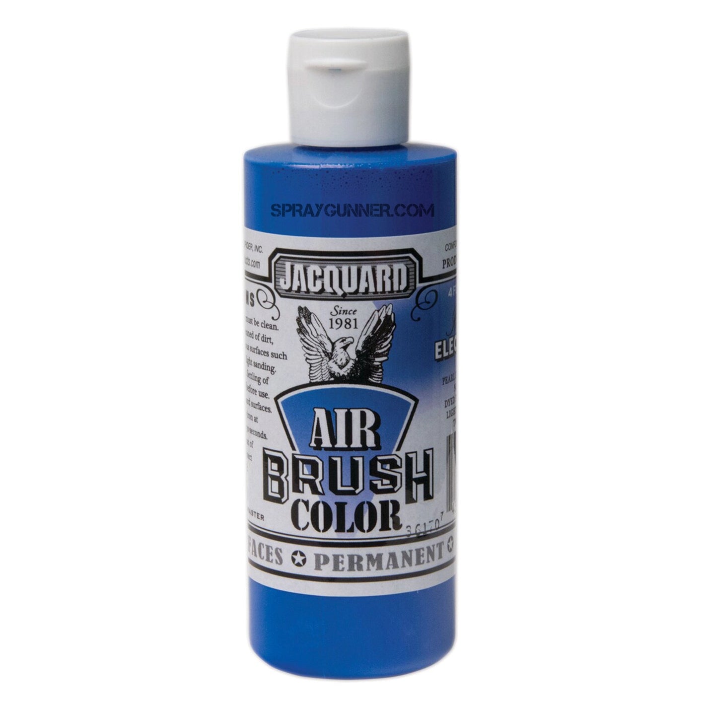 Jacquard Airbrush Color Iridescent Electric Blue 4 oz - SprayGunner