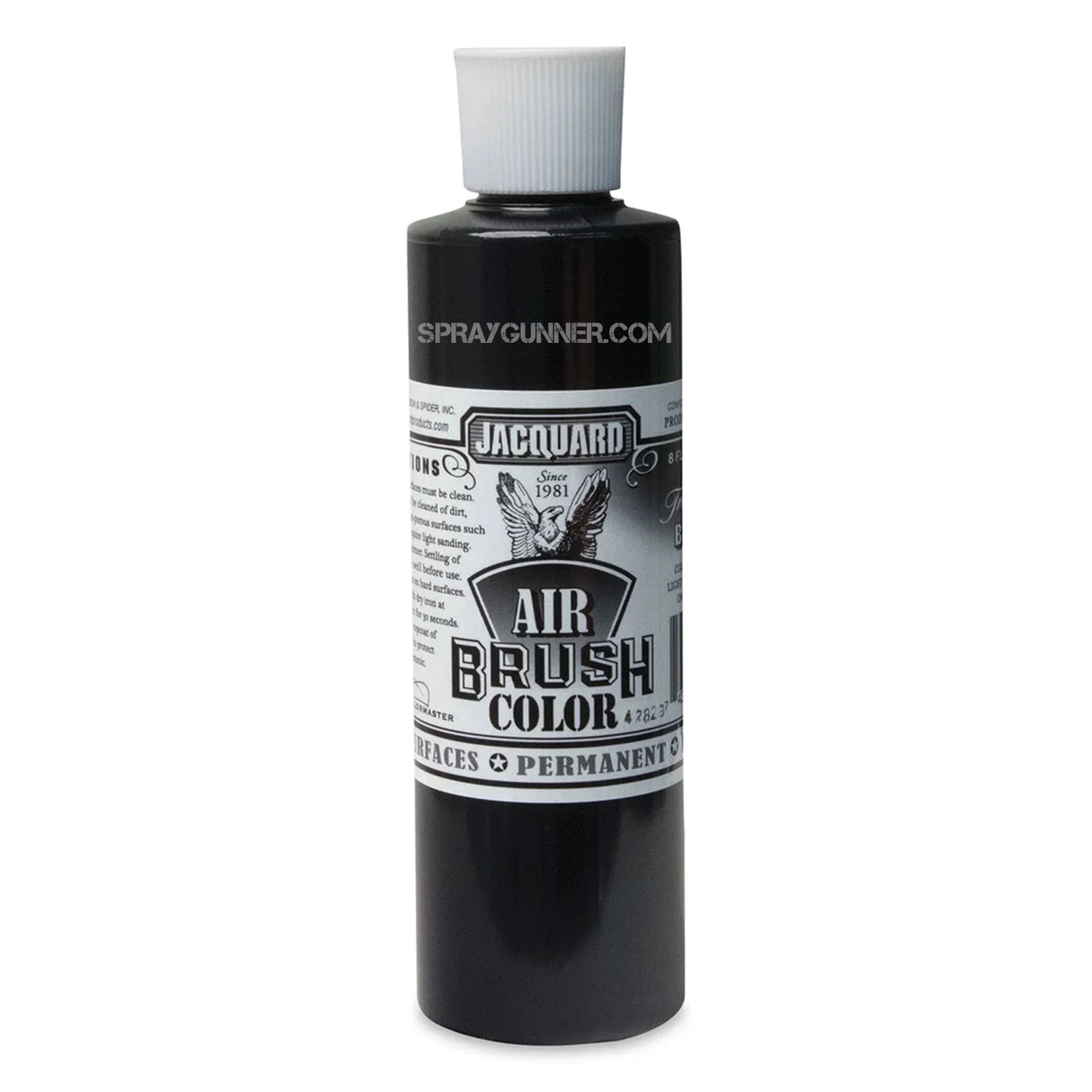 Jacquard Airbrush Color Opaque Black 8 oz - SprayGunner